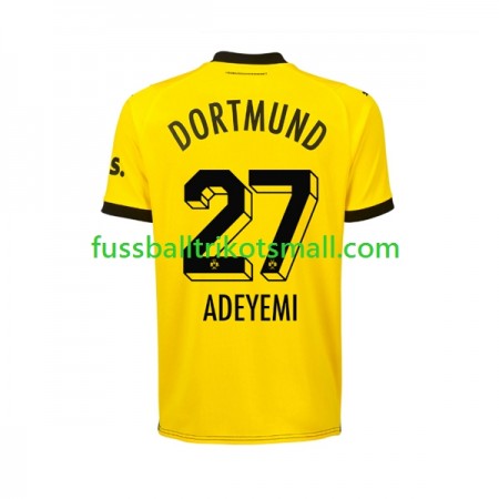 Fußballtrikots Borussia Dortmund Karim Adeyemi 27 2023-2024 Kurzarm Heimtrikotsatz kaufen